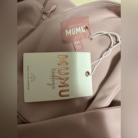 Show Me Your Mumu Morgan Maxi Trumpet Dress in Vintage Rose - Picture 8 of 9